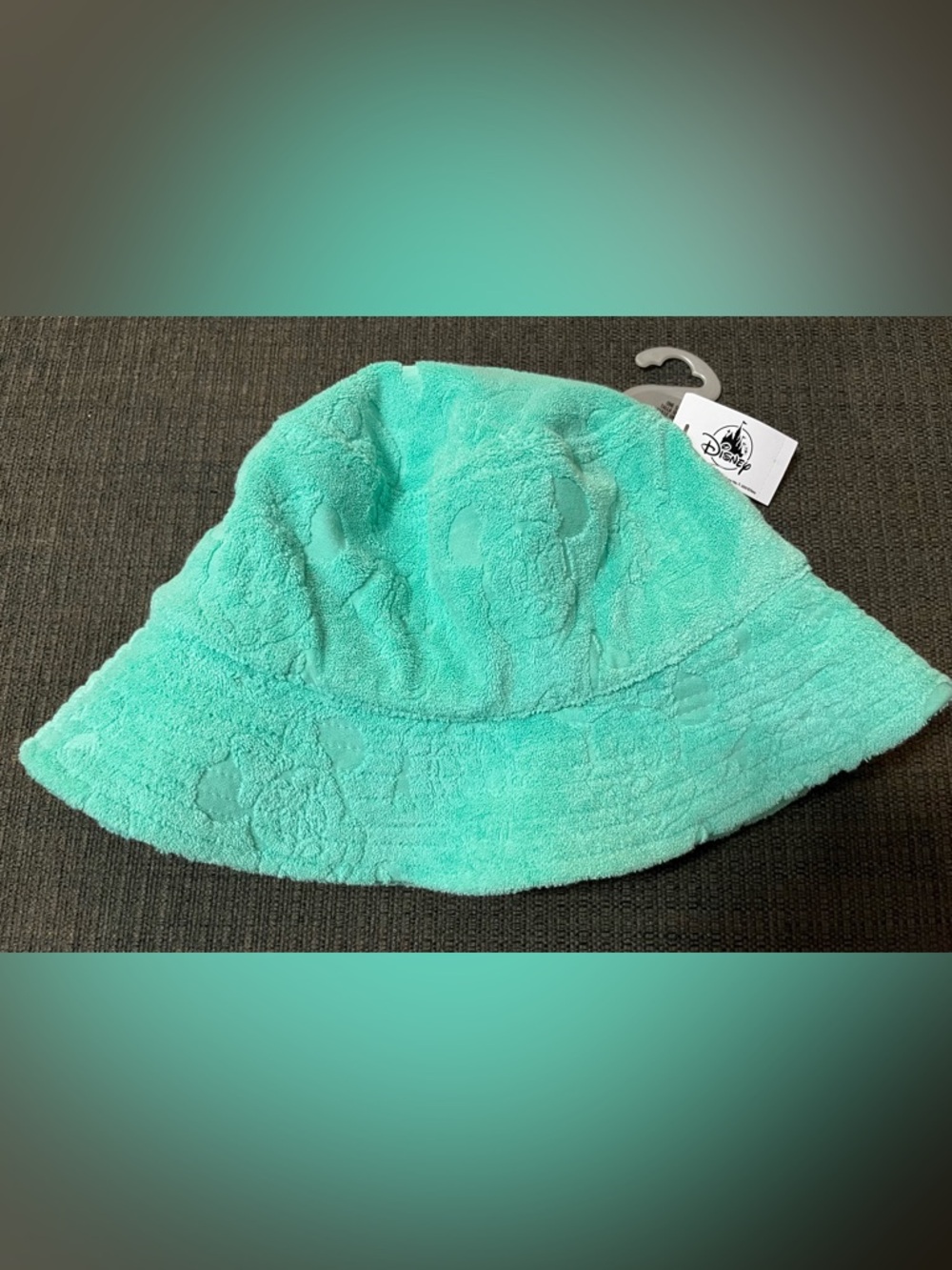 Disney Aqua Terry Cloth Bucket Hat